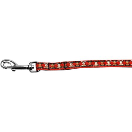 MIRAGE PET PRODUCTS Reindeer Nylon Ribbon Pet Leash 0.38 in. x 4 ft. 125-038 3804